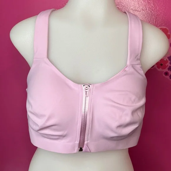 Victoria’s Secret bubblegum pink Zip-Front Sports Bra cup size 36DD - Picture 1 of 6